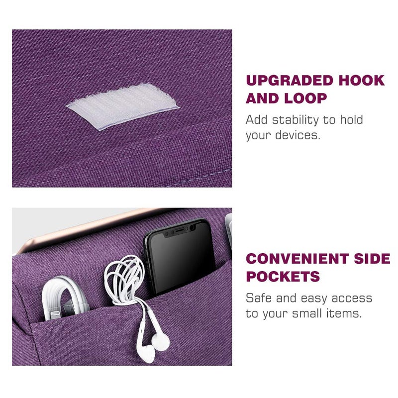 MoKo Tablet Pillow Stand, Soft Bed Pillow Holder, Fits up to 11" Pad, Fit with iPad 10.2"(8th Gen), New iPad Air 4 10.9"/ Air 3, iPad Pro 11/10.5/9.7, Mini 5 4, Galaxy Tab S6/ S7 11", Purple - Image 4